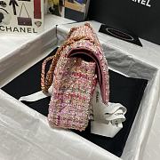 CHANEL Classic Tweeds Handbag Multicolor Pink 25.5cm - 4