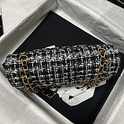 CHANEL Classic Tweeds Handbag Black&White 1112 25.5cm - 2