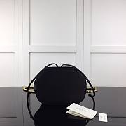 GUCCI GG Marmont Velvet Bucket Bag Black 525081 22cm - 6