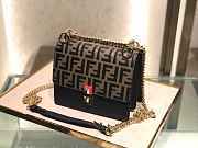 Fendi Calfskin Flap Handbag Detachable Shoulder Strap 19cm - 3