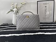 CHANEL Cross Body with Top Handle Gray 30cm - 1