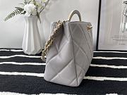 CHANEL Cross Body with Top Handle Gray 30cm - 6