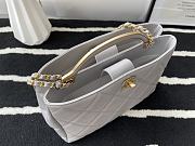 CHANEL Cross Body with Top Handle Gray 30cm - 5