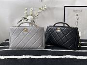 CHANEL Cross Body with Top Handle Gray 30cm - 2