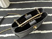 CHANEL Cross Body with Top Handle Black 30cm - 3