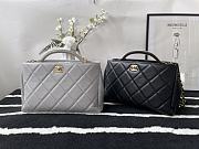 CHANEL Cross Body with Top Handle Black 30cm - 2