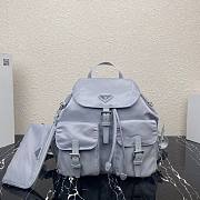 PRADA Medium Nylon Backpack Cornflower Blue 1BZ811 32cm - 1