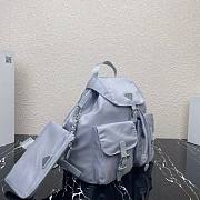 PRADA Medium Nylon Backpack Cornflower Blue 1BZ811 32cm - 2