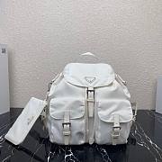 PRADA Medium Nylon Backpack White 1BZ811 32cm - 1