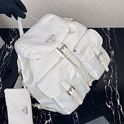 PRADA Medium Nylon Backpack White 1BZ811 32cm - 3