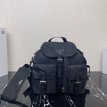 PRADA Medium Nylon Backpack Black 1BZ811 32cm