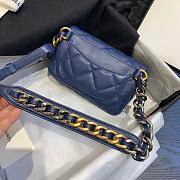 CHANEL 19 Handbag Soft Goatskin Small Navy Blue AS1163 20cm - 4