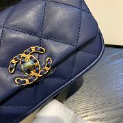 CHANEL 19 Handbag Soft Goatskin Small Navy Blue AS1163 20cm - 5