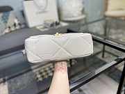 Chanel 19 Handbag Soft Goatskin Medium White AS1160 26cm - 2