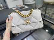 Chanel 19 Handbag Soft Goatskin Large White AS1161 30cm - 6