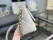 Chanel 19 Handbag Soft Goatskin Large White AS1161 30cm - 3