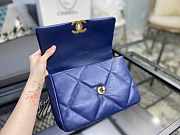 Chanel 19 Handbag Soft Goatskin Medium Navy Blue AS1160 26cm - 6