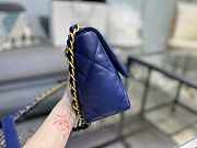 Chanel 19 Handbag Soft Goatskin Medium Navy Blue AS1160 26cm - 2