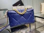 Chanel 19 Handbag Soft Goatskin Large Navy Blue AS1161 30cm - 2