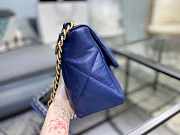 Chanel 19 Handbag Soft Goatskin Large Navy Blue AS1161 30cm - 4