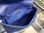 Chanel 19 Handbag Soft Goatskin Large Navy Blue AS1161 30cm - 6