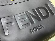 FENDI Medium  Roma Sunshine Tote Leather Black 372M103 35cm - 6