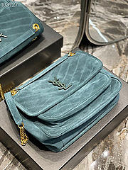 YSL Niki Shoulder Bag Blue 498894 28cm  - 5