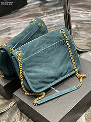 YSL Niki Shoulder Bag Blue 498894 28cm  - 4