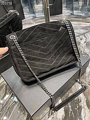 YSL Niki Shoulder Bag Black 498894 28cm 28cm - 5
