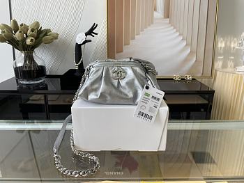 Chanel Cloud Bag Silver Hardware 22cm