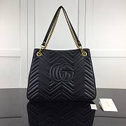 Fortok Gucci GG Marmont Matelassé Tote Bag Black 453569 36cm - 5