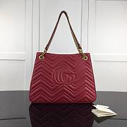 Gucci GG Marmont Matelassé Tote Bag Red 453569 36cm - 5