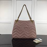 Gucci GG Marmont Matelassé Tote Bag Dusty Pink 453569 36cm - 5