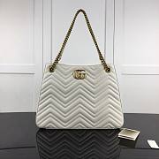 Gucci GG Marmont Matelassé Tote Bag White 453569 36cm - 1