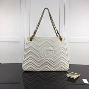 Gucci GG Marmont Matelassé Tote Bag White 453569 36cm - 5
