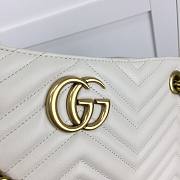 Gucci GG Marmont Matelassé Tote Bag White 453569 36cm - 2