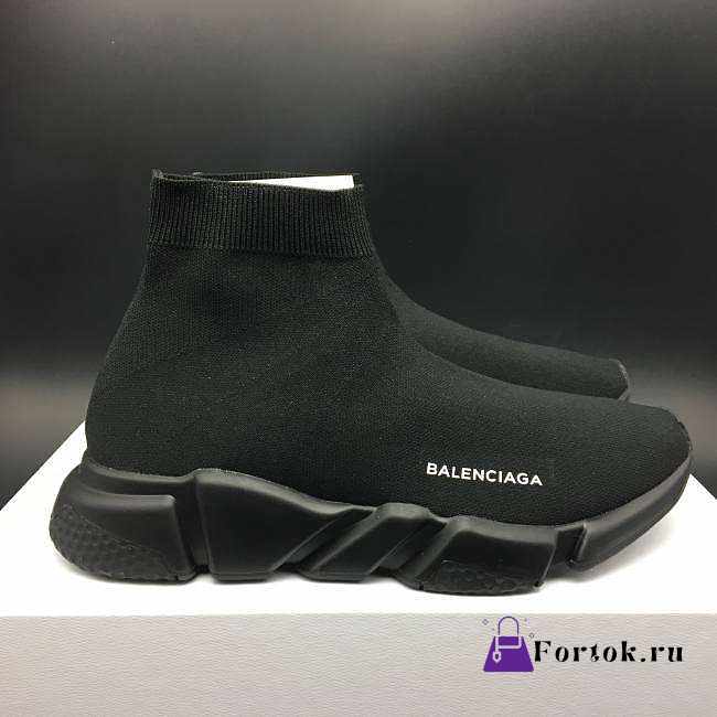 Balenciaga Speed Trainer All Black - 1