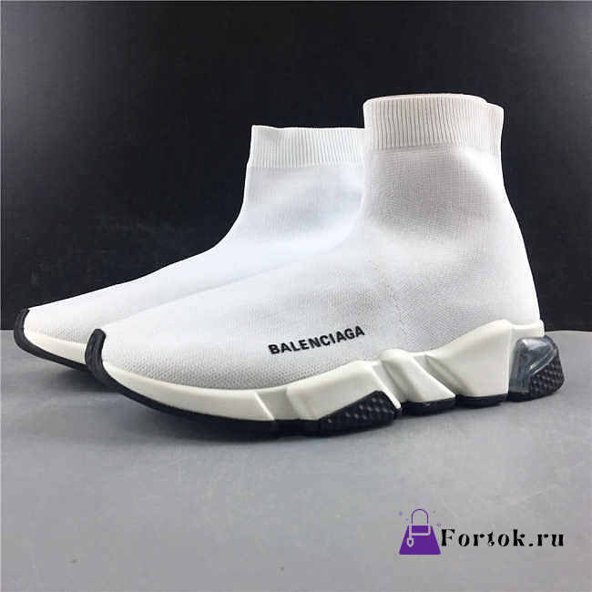 Balenciaga Speed Clear Sole Sneaker White  - 1