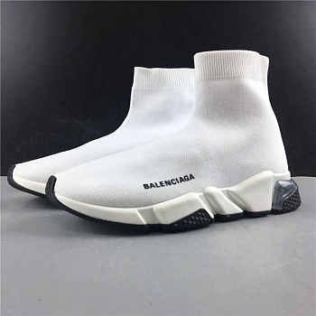 Balenciaga Speed Clear Sole Sneaker White 