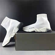 Balenciaga Speed Clear Sole Sneaker White  - 3
