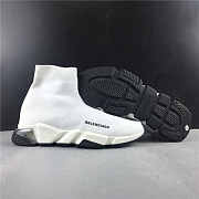 Balenciaga Speed Clear Sole Sneaker White  - 4