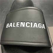 Balenciaga Logo Leather Slip-on Black - 6