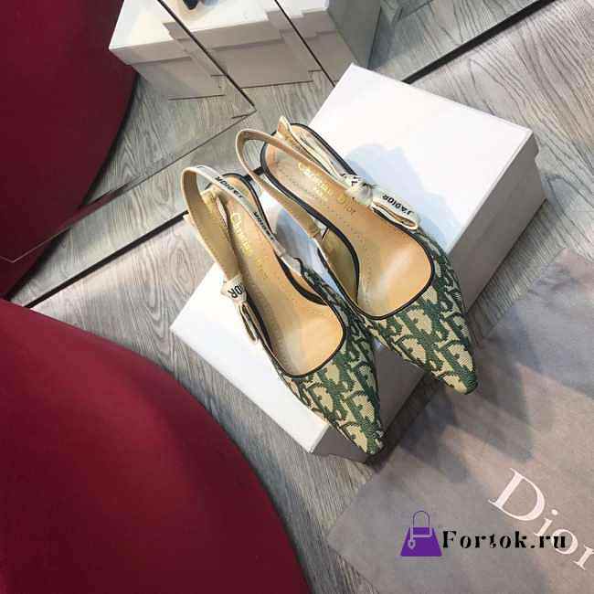 Dior 19ss Green Middle Heel - 1