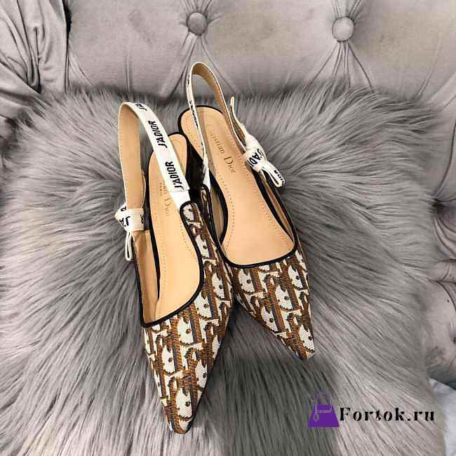 Dior 19ss Brown Middle Heel - 1