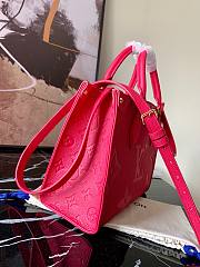 Louis Vuitton ONTHEGO Small Tote Rose Red M45660 25cm  - 6