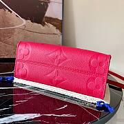 Louis Vuitton ONTHEGO Small Tote Rose Red M45660 25cm  - 4