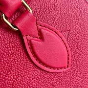 Louis Vuitton ONTHEGO Small Tote Rose Red M45660 25cm  - 2