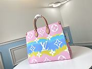 Louis Vuitton ONTHEGO Large Tote Multicolor Pink Blue M45119 41cm  - 1