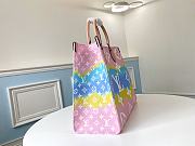 Louis Vuitton ONTHEGO Large Tote Multicolor Pink Blue M45119 41cm  - 2