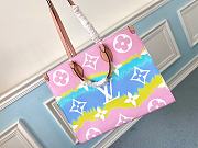 Louis Vuitton ONTHEGO Large Tote Multicolor Pink Blue M45119 41cm  - 4